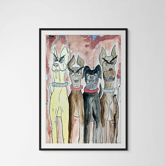 Doggies Art Print