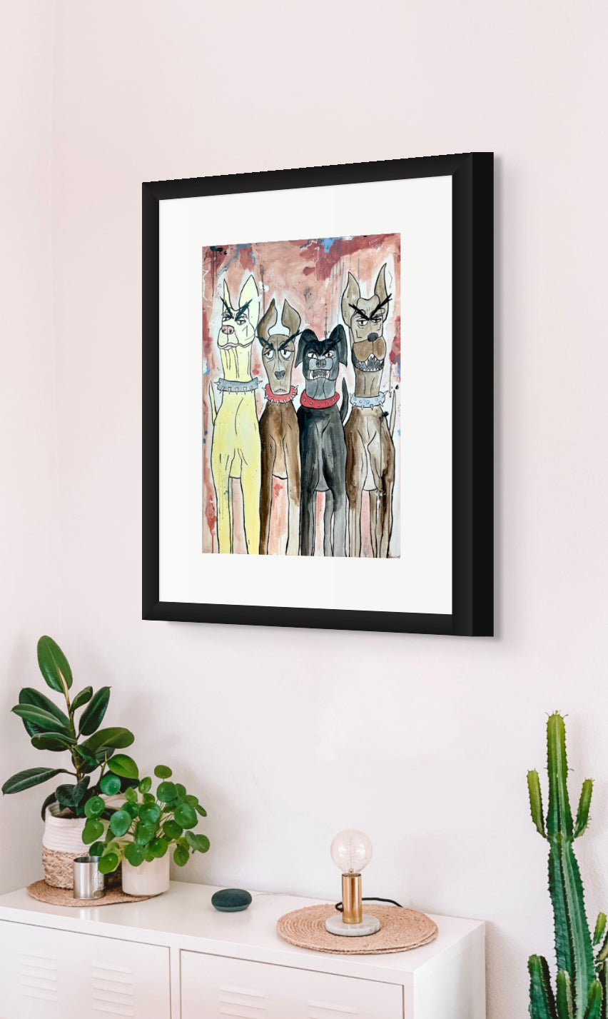Doggies Art Print