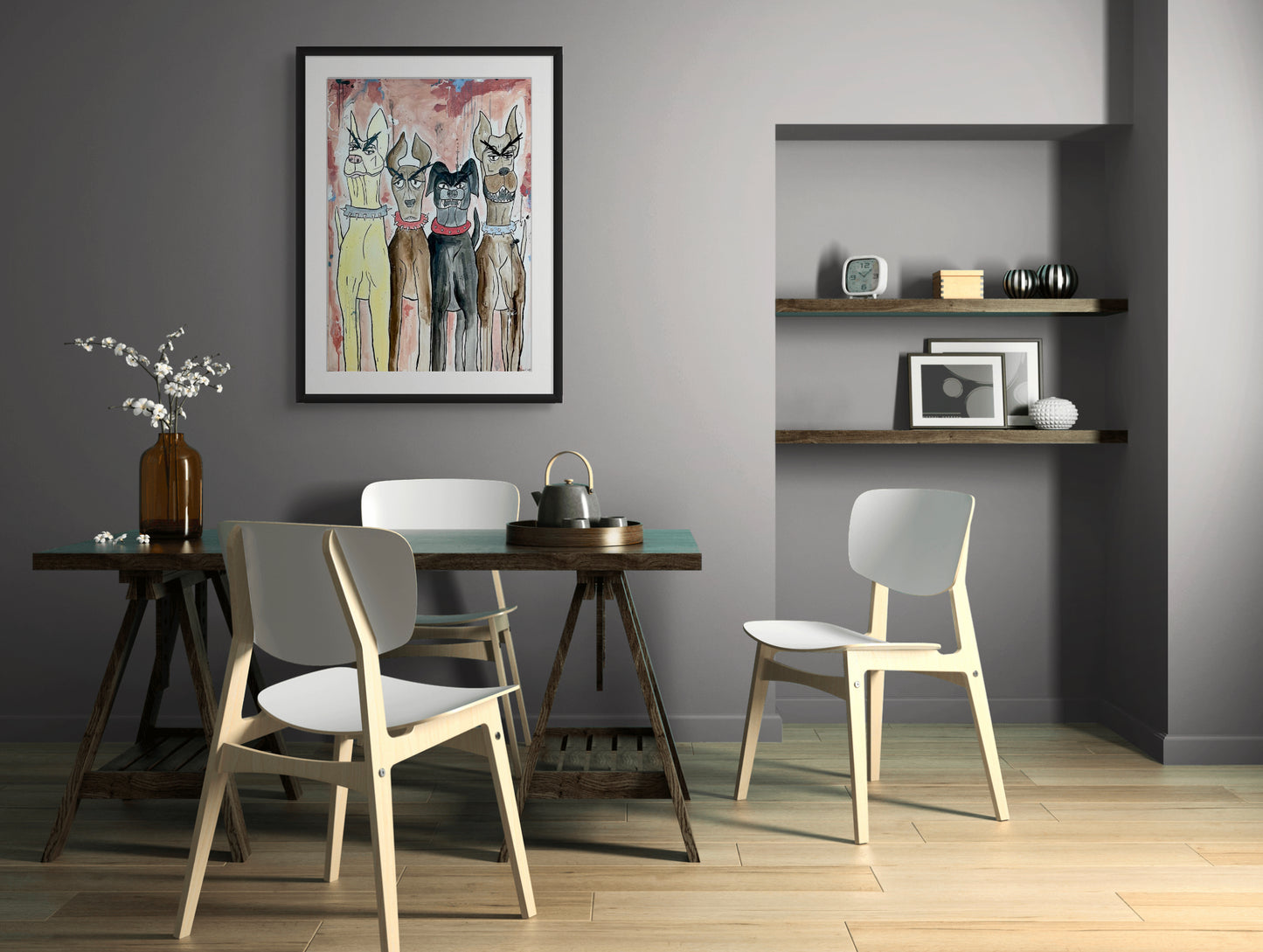 Doggies Art Print